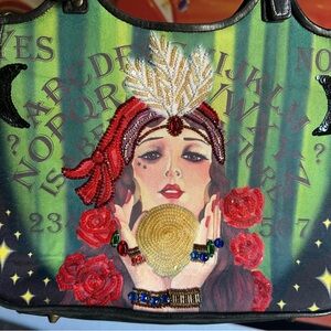 Rare Isabella Fiore Fortune Teller Purse Bag Psychic Tarot Beaded